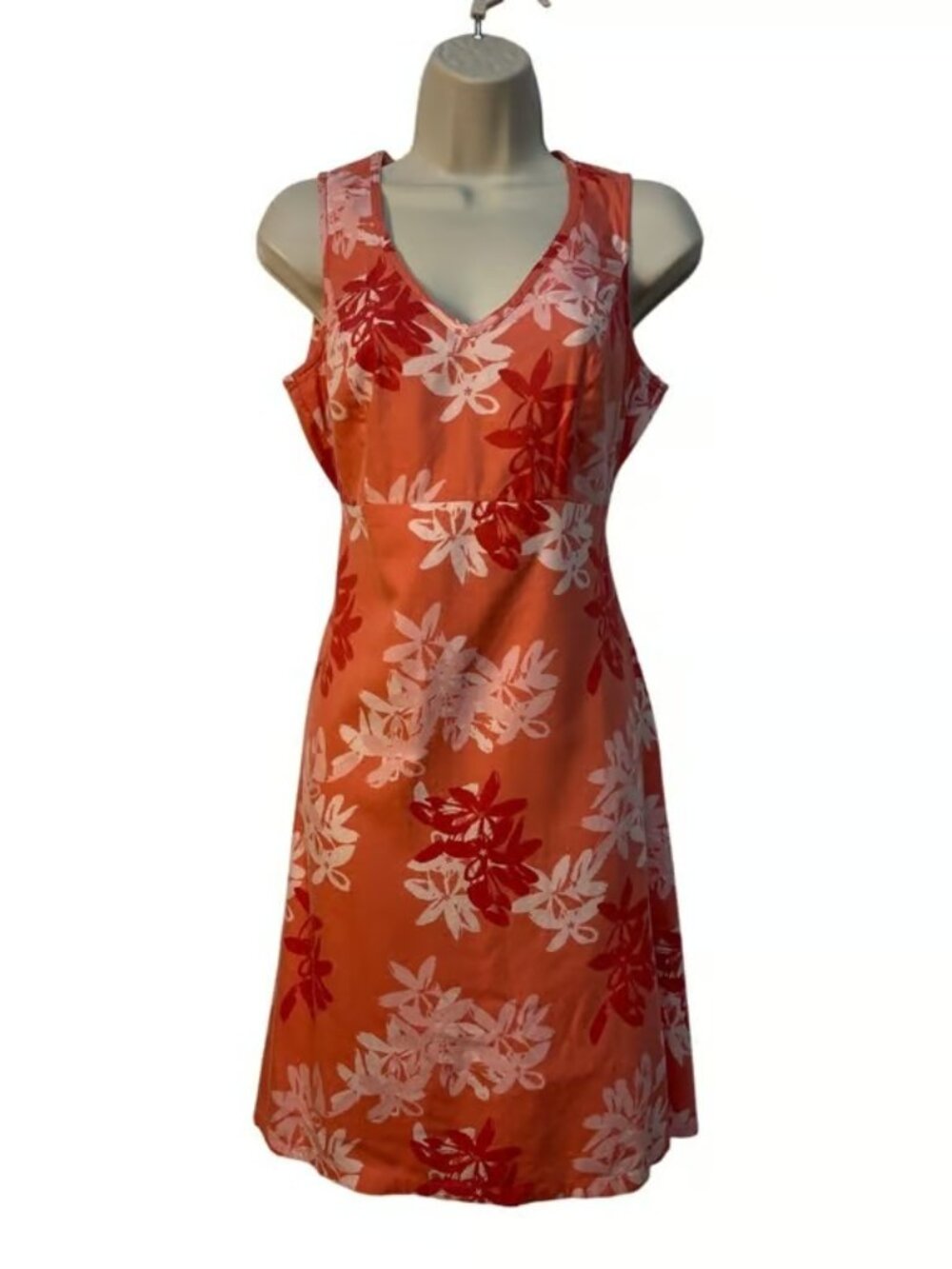Columbia Sleeveless V-Neck Floral Print Midi/Mini Summer Dress Multicolor Size S